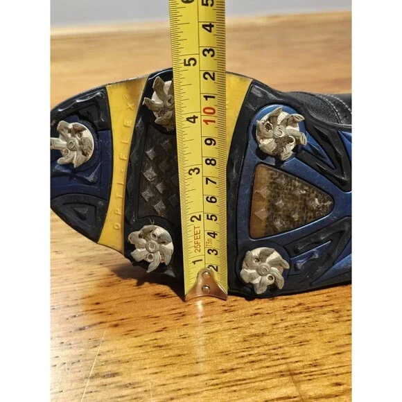 FootJoy Dryjoys Golf Shoes 53633 Black Pebbled Leather Men's Size 10.5 Wide EUC - Picture 12 of 13